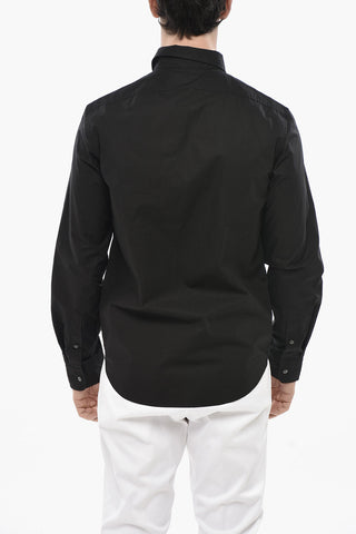 Cotton Poplin Shirt S-BEN-CL Solid-Color