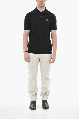 Solid Polo T-SMITH-DIV-NEW with Contrast Logo