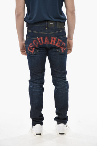 Jeans mit geradem Bein COOL GUY mit bedrucktem Logo 17cm