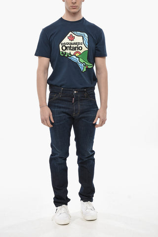 Jeans mit geradem Bein COOL GUY mit bedrucktem Logo 17cm