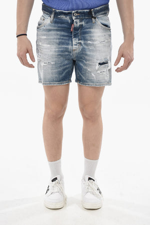 Faded Denim Bro Fit Shorts