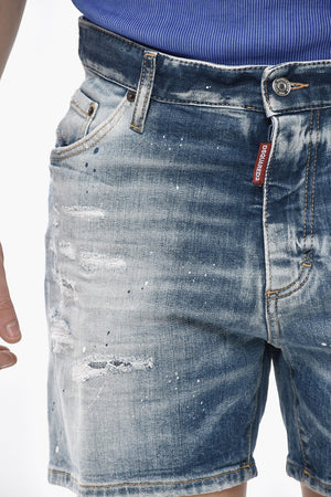 Faded Denim Bro Fit Shorts