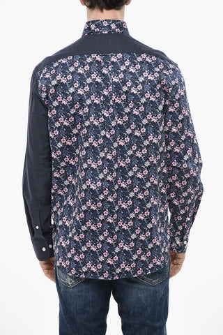 Button-Down-Hemd mit Blumenmuster