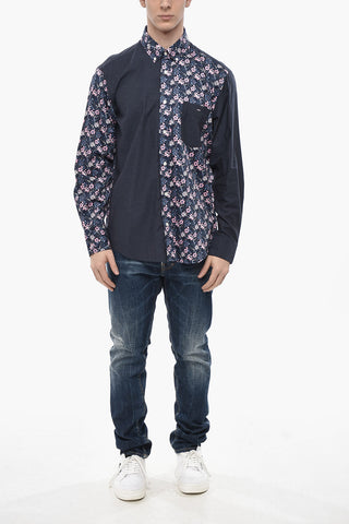 Button-Down-Hemd mit Blumenmuster