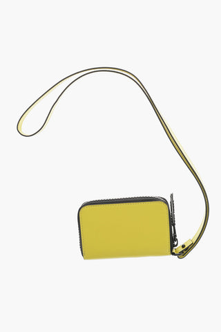 Portacarte in Pelle con Logo in Rilievo