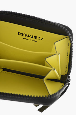 Portacarte in Pelle con Logo in Rilievo