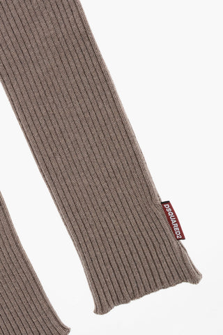 Ribbed Wool Leg Warmers