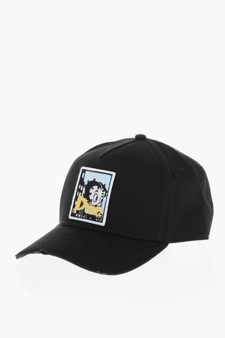BETTY BOOP 빈티지 베이스볼캡 자수 패치