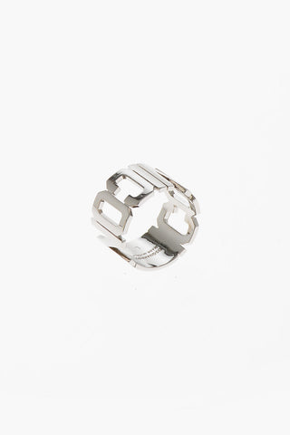 ICON Anello in Ottone con Logo in Lettering