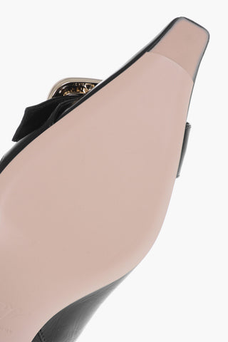 Lederstiefel mit Crackle-Effekt CHOC, Schnallen-Detail, Absatz 6,5 cm