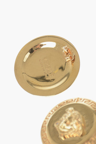 Medusa Metal Earrings in Gold Effect