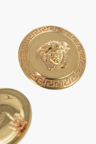 Medusa Metal Earrings in Gold Effect