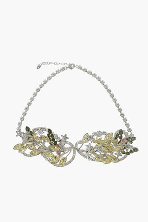 Collana in Metallo Impreziosita da Cristalli