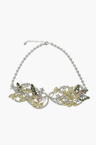 Collana in Metallo Impreziosita da Cristalli