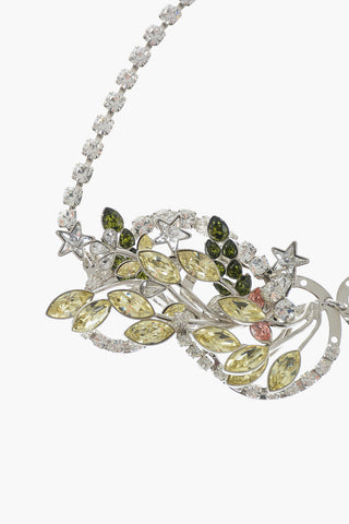 Collana in Metallo Impreziosita da Cristalli