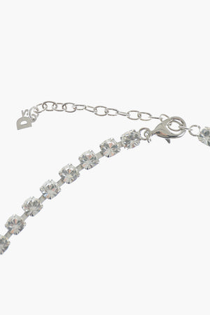 Collana in Metallo Impreziosita da Cristalli