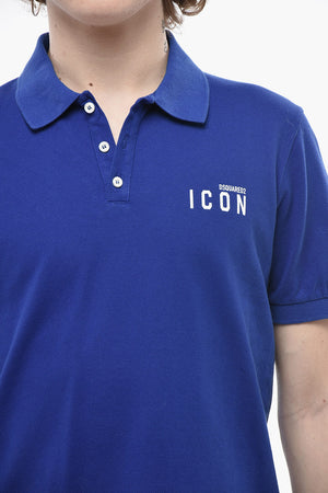 ICON Polo aus Piqué-Baumwolle mit aufgedrucktem Logo