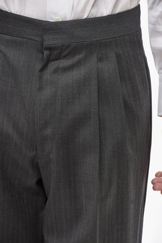 Tight CERIM.MASTER in Lana Vergine Uno Spacco Revers a Lancia