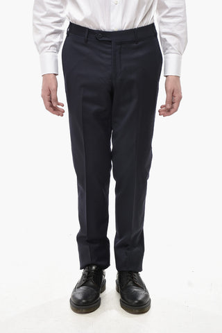 Hose ACADEMY aus Schurwolle mit verdecktem Verschluss