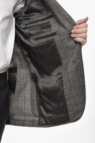 CC Collection Blazer REFINED aus Schurwolle mit Glen-Plaid-Muster