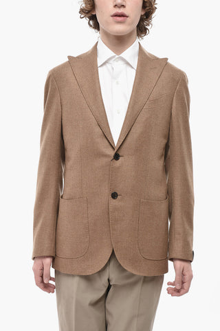 Cashmere-Blend Blazer SARTORIA LIGHT with Peak Lapel