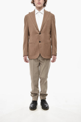 Cashmere-Blend Blazer SARTORIA LIGHT with Peak Lapel