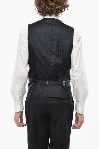 Dreiteiliger Anzug mit Satin-Schalkragen