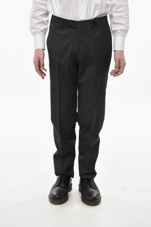 Fresco Wool Trousers with Belt Loops