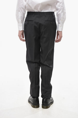Fresco Wool Trousers with Belt Loops