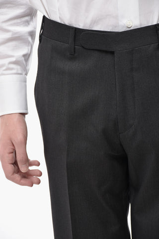 Fresco Wool Trousers with Belt Loops