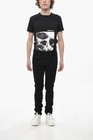 Jeans Skinny Fit CIGARETTE in Misto Cotone 15cm