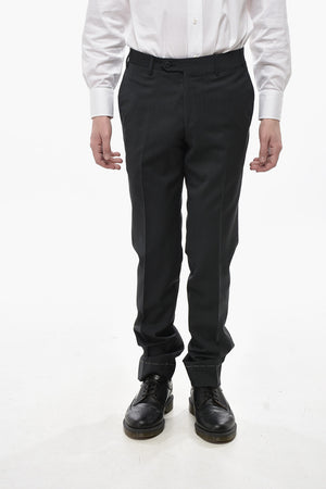 Pin-Check Virgin Wool Trousers ACADEMY