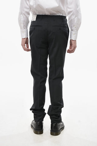 Pin-Check Virgin Wool Trousers ACADEMY