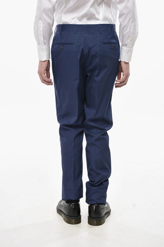 Hose aus Baumwolle mit verdeckter Knopfleiste