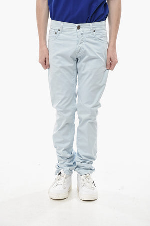 ID LUXURY DENIM Ton-in-Ton bestickte Jeans