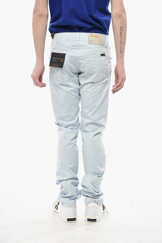 ID LUXURY DENIM Ton-in-Ton bestickte Jeans