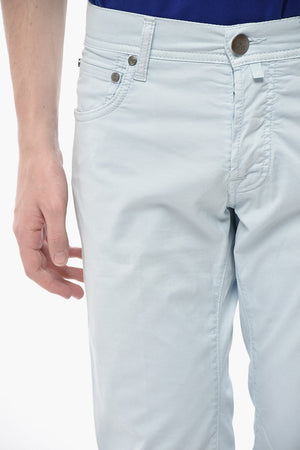 ID LUXURY DENIM Ton-in-Ton bestickte Jeans