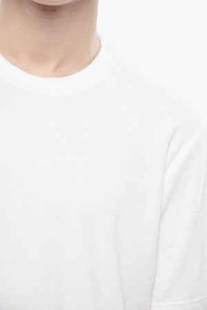 Frottee-Baumwoll-T-Shirt LEWIS Einfarbig