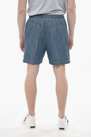 Shorts FATIGUE aus Denim mit elastischem Bund