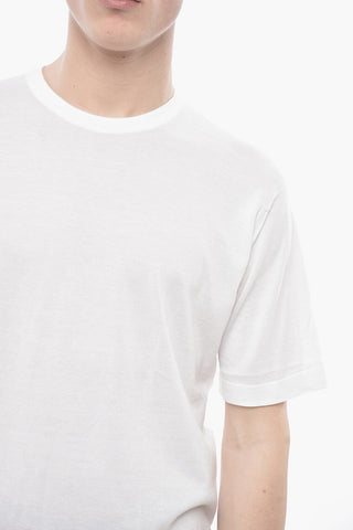 Solid Sea Island Cotton Crewneck T-Shirt