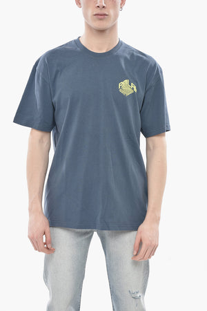 Solid Crew Neck T-Shirt with Printed Logo