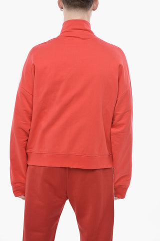 Oversized Sweatshirt with Branded Side Stripes