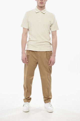 Frottee-Baumwoll-Polo SMITH Mit 3 Knöpfen