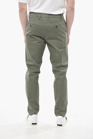 ANTONIA Pantaloni Chino EDOARDO in Cotone Stretch a Gamba Dritta