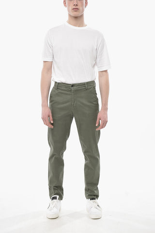 ANTONIA Pantaloni Chino EDOARDO in Cotone Stretch a Gamba Dritta