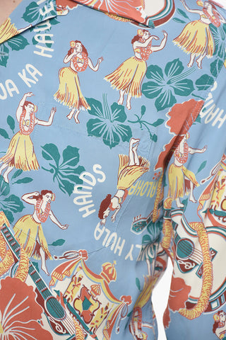 Floral Printed HAWAII Shirt