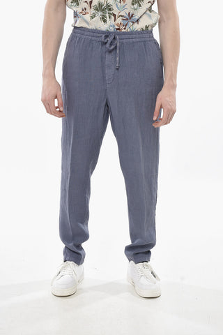 Linen Trousers MATTIA With Elastic Waist