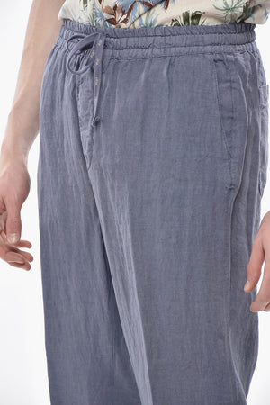 Pantalone MATTIA in Lino con Elastico in Vita