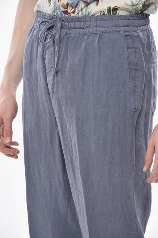 Linen Trousers MATTIA With Elastic Waist