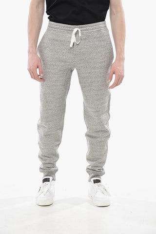 Joggers in Cotone Felpato con Elastico in Vita